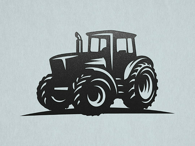 Tractor logo. agriculture commercial illustration logo logotype minimalism motor sign simple tractor vector vehicle