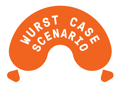 Wurst Case Scenario case hot dog icon logo orange scenario wurst