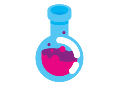 Potion blue brew cyan fantasy illustration magenta medieval potion purple shiny