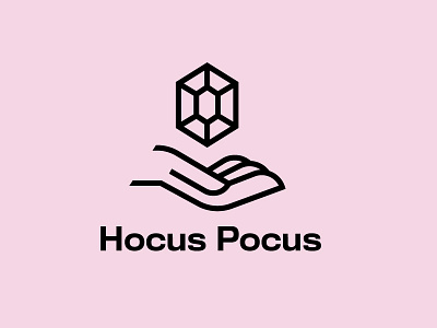 Hocus Pocus branding crystal gem hand hocus hocus pocus illusion logo logotype magic mark occult pocus witch witchcraft wizard