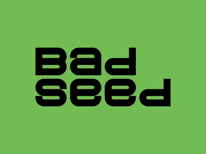 Bad Seed adaptive animation black expanded extended green grid grid logo grids kinetic kinetic type logotype typography wordmark