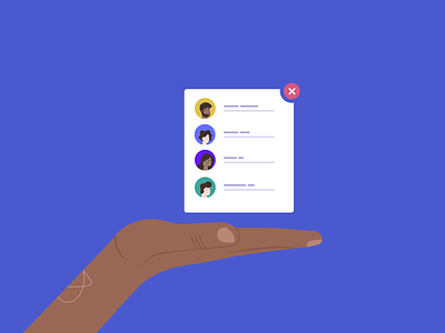 Blog Cover - Email List avatars blue brown character circle email hands handshake hold icons illustration list popup purple sleeknote ui ui element ux web