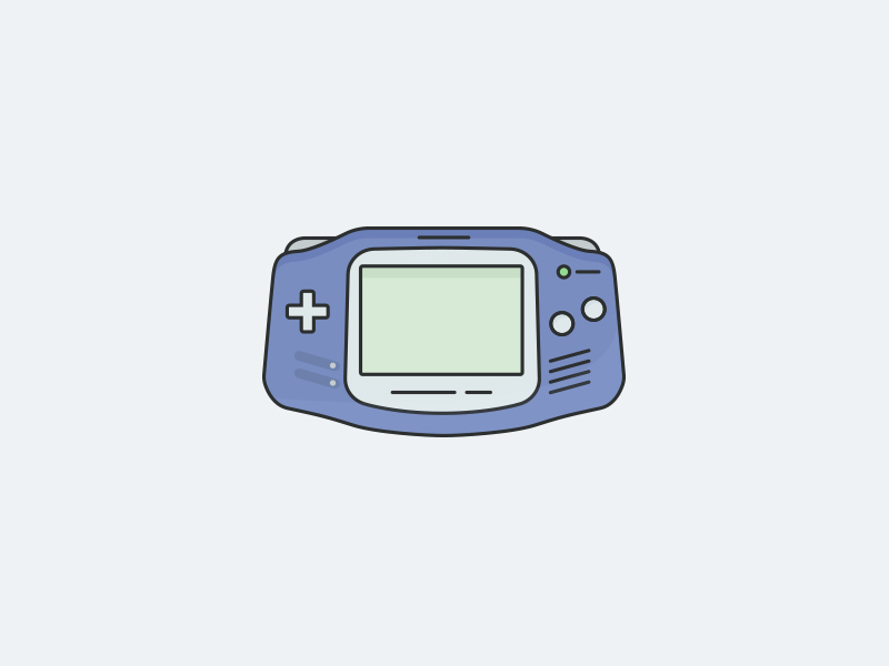 Game Boy Advance SP by Genewal Design on Dribbble