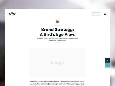 Blog post layout article blog clean creative minimalistic post web white