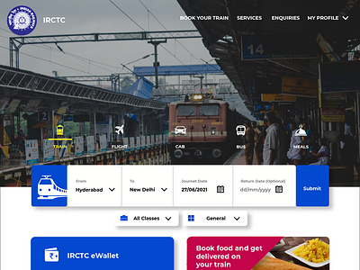 A Re-design of IRCTC Website