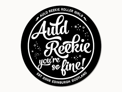 Auld Reekie Roller Girls Roller Derby - T-shirt design roller derby t shirt design tee design typography