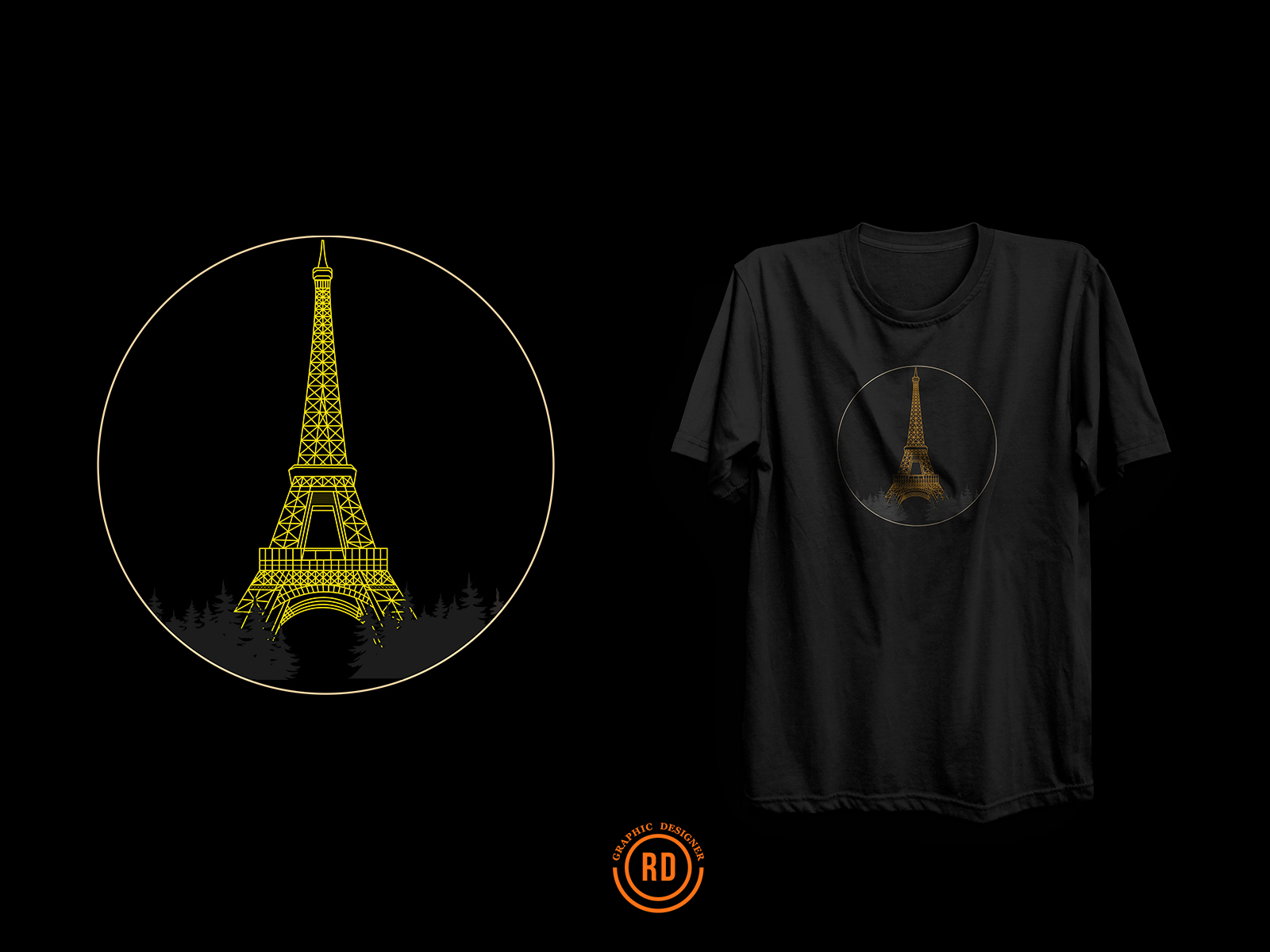 Eiffel tower line art design for t-shirt. minimalistic concept. by ...