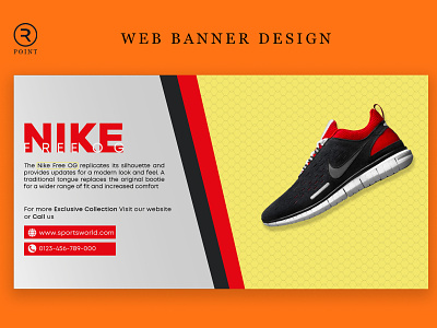Web banner for shoes