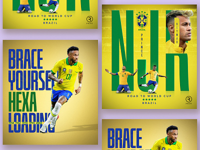 Neymar social media banner design.worldcup poster design.