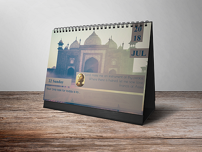 Taj Mohol Desk Calender