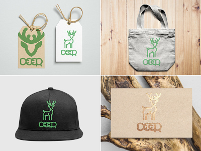 Deer Logo. Mockups & Goodies