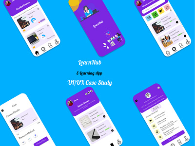 LearnHub - Learning App app design illustration ui ux