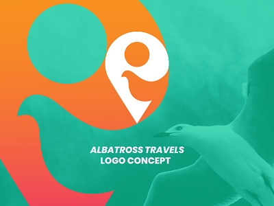 Albatross Travels logo concept brand identity branding design graphic design illustration logo logo concept logo design ui vector