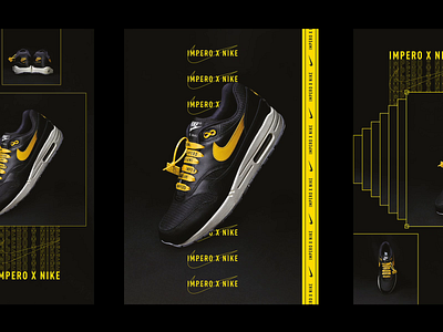 Impero X Nike ae after effects air max brutalism design graphic nike nike air nike air max poster sneakers we are impero