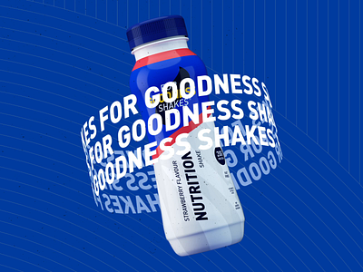 For Goodness Shakes after effects animation bottle protein rebrand spinning typography