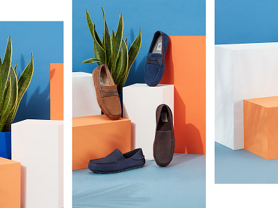 UGG Spring Product Shoot art direction colorful photography plant plinth set design shoes springfield ugg