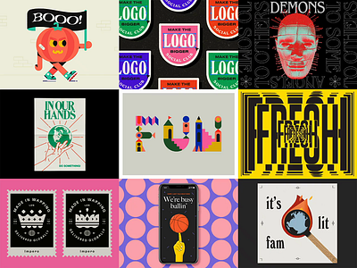 2019 best 9 animation badge design best 9 branding illustration kinetic logo new year poster typography vector