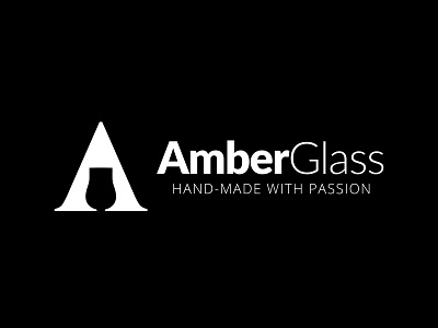 Amber Glass branding glass illustration letter logo logotype whisky