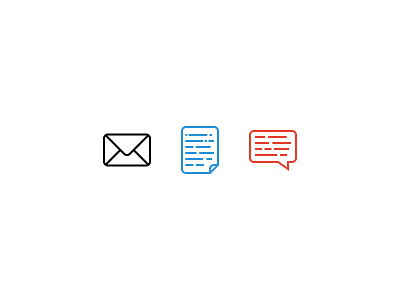 Message icons