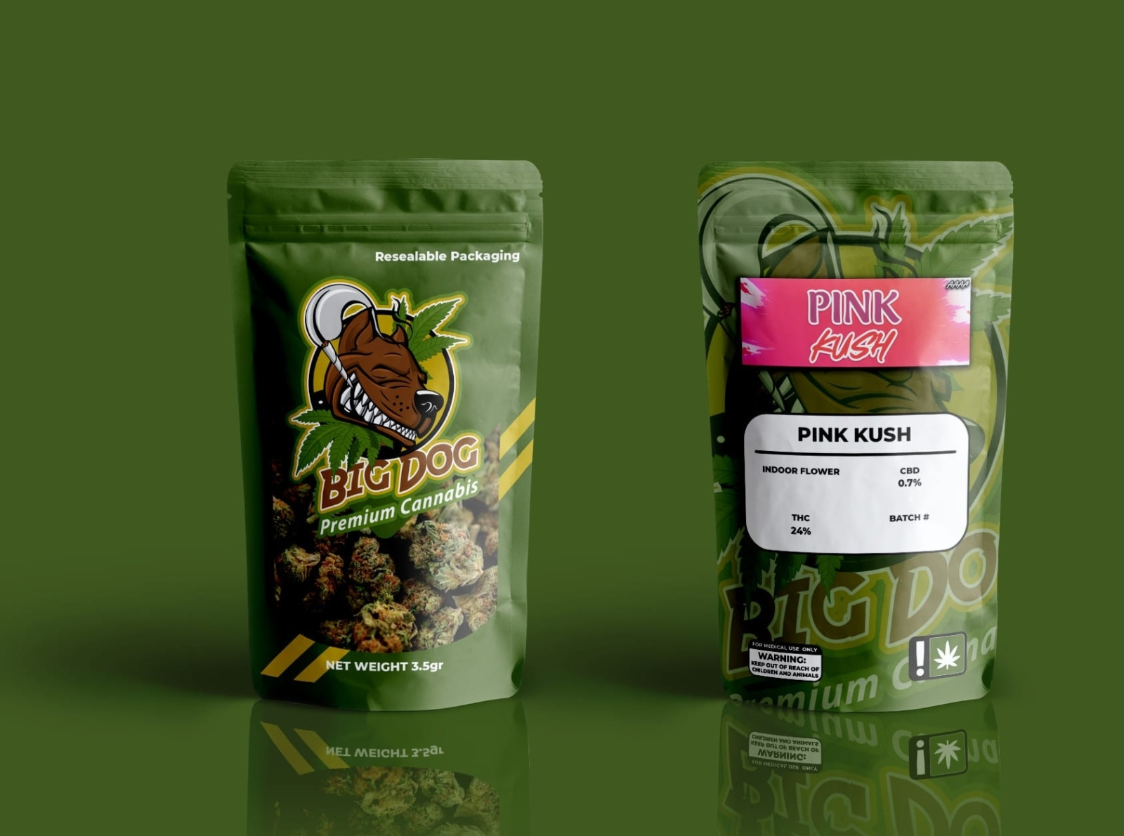 Custom Stickers for Mylar Bags by kwick on Dribbble