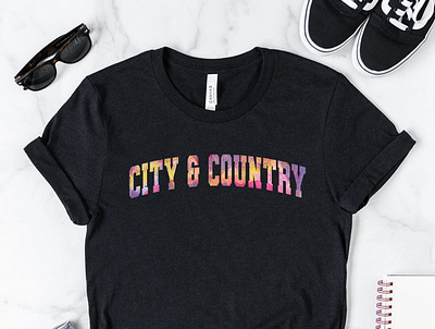 City and Country School Spring T Shirt Design design graphic design typography