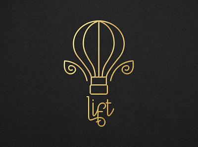 Lift // Hot Air Balloon Logo #dailylogochallenge DAY 2 brand identity branding design graphic design logo logo design logofolio logos marks minimal design