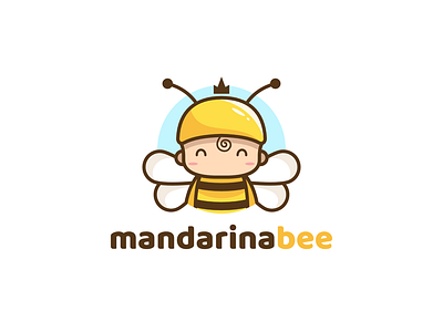 mandarina bee Logo anin app bee creative logo mandarina top