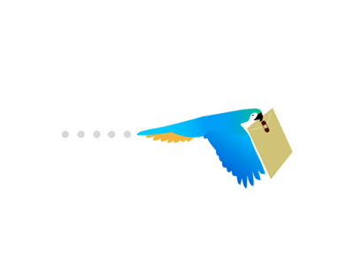 Gravar image 2 gif animation icon artwork logo parrot