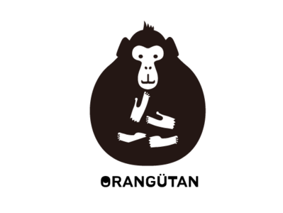 orang hutan 森の人 brand identity icon