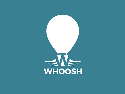 Whoosh - Hot Air balloon - Day 2 of #dailylogochallenge branding dailylogochallenge designchallenge dlc graphic design hotairballoon illustration logo