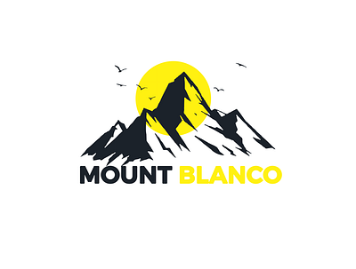 Mount Blanco - Ski area - Day 8 of #dailylogochallenge branding dailylogochallenge design dlc graphic design illustration logo vector