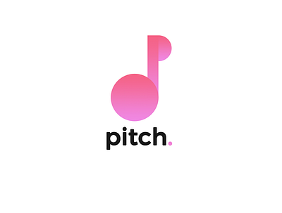 Pitch - Music streaming platform - Day 9 of #dailylogochallenge branding dailylogochallenge design dlc graphic design illustration logo vector