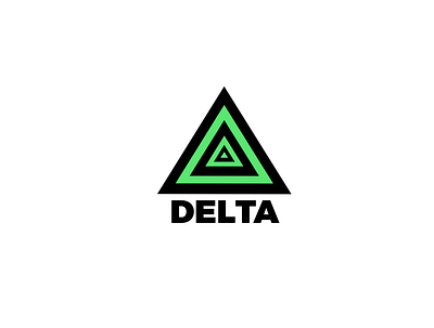 Delta - Geometric logo - Day 17 of #dailylogochallenge branding dailylogochallenge design dlc graphic design illustration logo vector