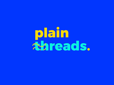 Plain threads branding dailylogochallenge design dlc graphic design illustration logo ui ux vector