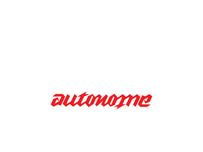 Autonome Ambigram Logo