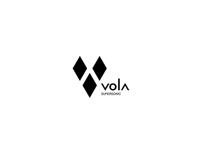 Vola Supersonic Logo aerospace branding daily logo challenge design graphic design logo supersonic vector