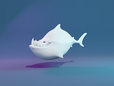 3D Shark Sculpting 3d art 3d illustration 3d modeling 3d shark design illustration