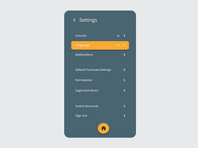 Daily UI : 007 ~ Settings