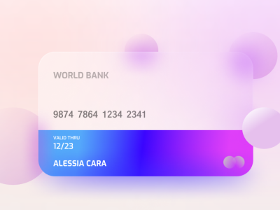 Glassmorphism UI colors design ui