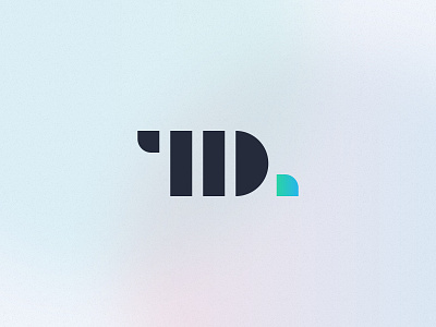 TD Monogram branding clean design graphic design illustration letters logo monogram simple td vector