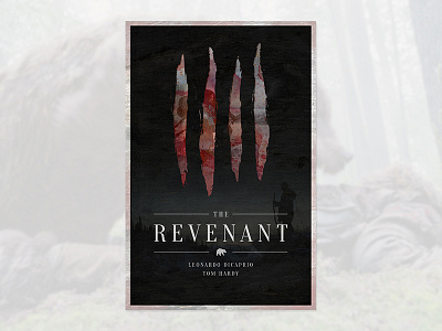 The Revenant Movie Poster Re-Design bear clean movies poster revenant rustic simple texture