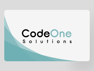 CodeOne - Business Card Design branding business card clean code codeone cover cover page design graphic design header illustration logo minimalistic new one simple ui ux