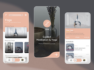 ZEN Yoga & Meditation App - UI/UX