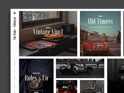The Rake - Magazine Website Design branding cars class classic contemporary design magazine magazinedesign modern ui ux vintage web webdesign website