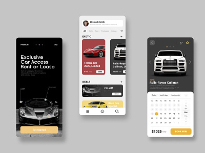 Car Rental App Design