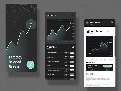 Trading & Investing App Design - Crypto
