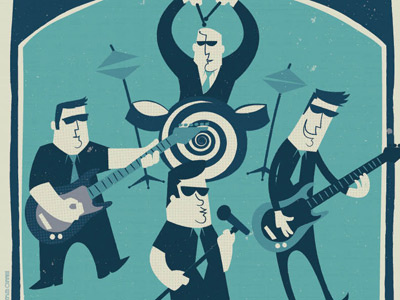 Mississippi Mud Band band illustration music poster