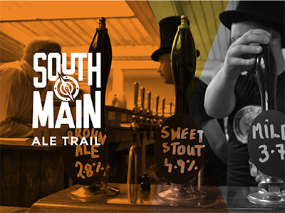 South Main Logo Option ale beer compass logo stamp