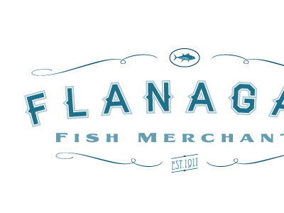 Fish Merchant Logo branding centenary fish logo market merchant retailer