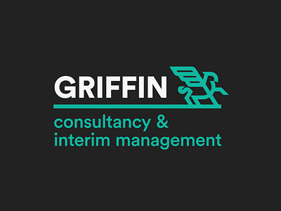 Griffin Consultancy & Interim Management Logo brand consultancy consultant griffin identity identity design logo